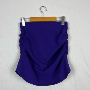 Zara Crepe Runched Mini Skirt Sz S